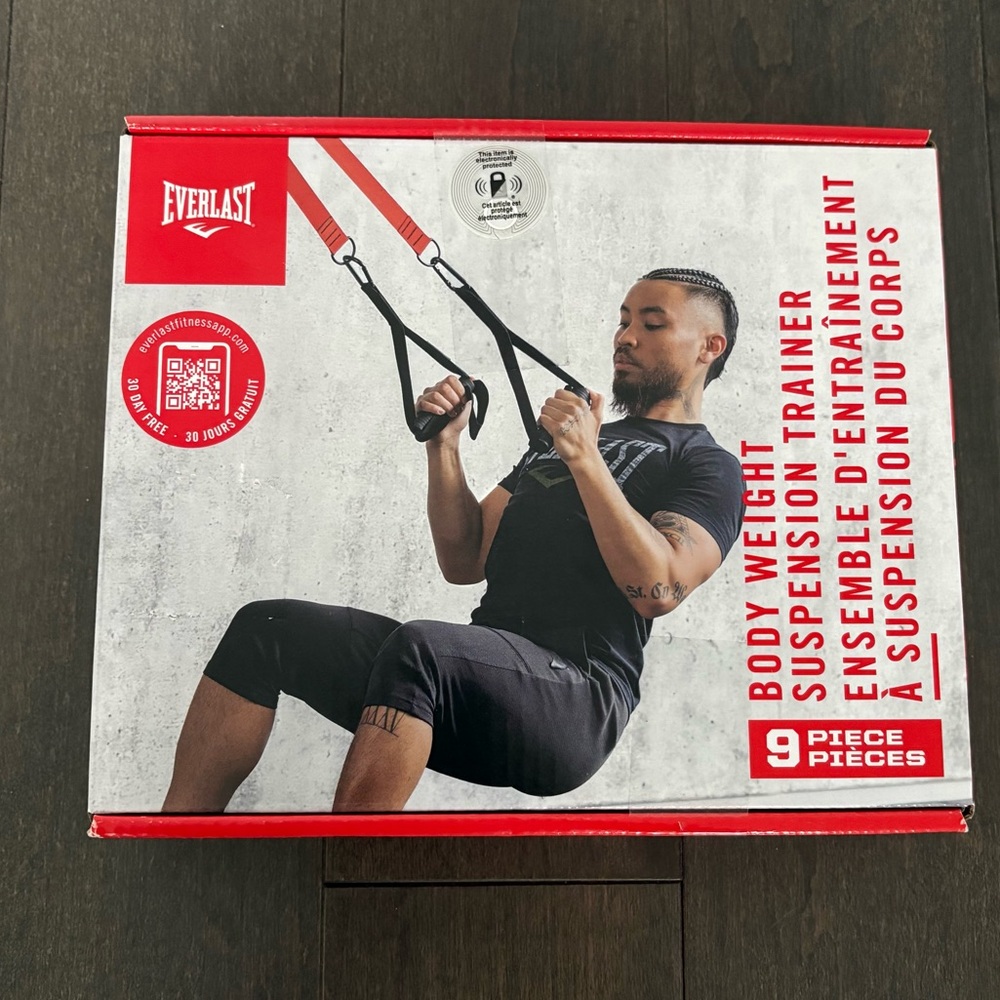 Everlast Fit Body Weight Suspension Trainer Full Body Home Workout & Pilates